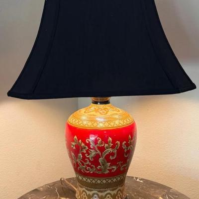 Decorative asian lamp