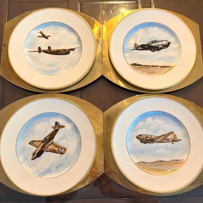 Military plane plates chargers