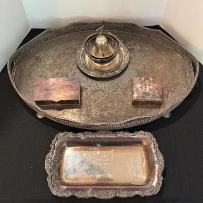 Silver plated dishes