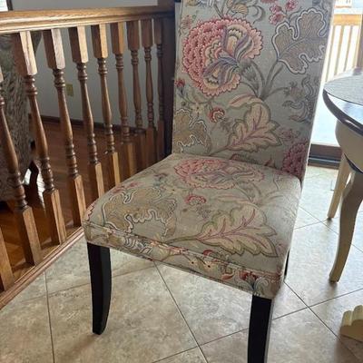 Thomasville Big Floral Bouquet Dining Room Side Chair