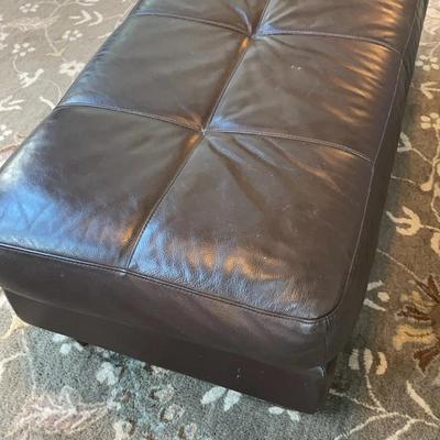 Leather Ottoman Footrest