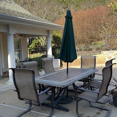 Tile Top Outdoor Table And Chairs Set