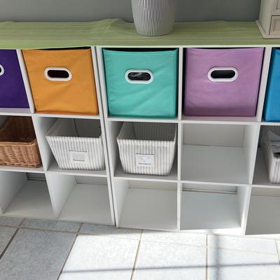 White Storage Cubbies