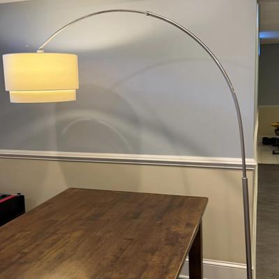Marble Base Overhanging Floor Lamp
