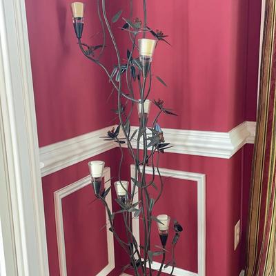 Decorative Metal Floral Style Candle Holder