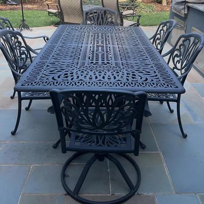 Black Metal Patio Set