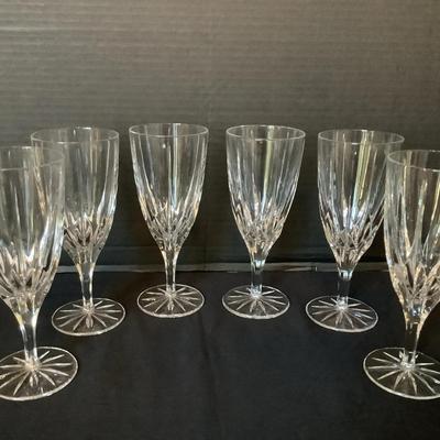 Mikasa Crystal Water Goblets (6)