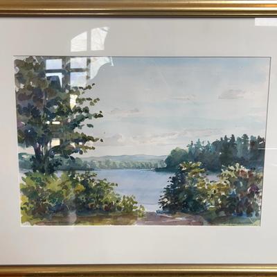 Watercolor Of Silver Lake, NH
