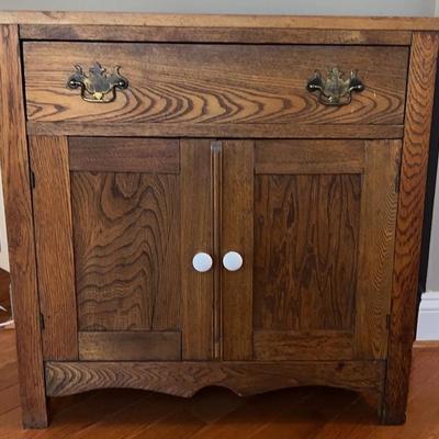 Vintage Oak Washstand