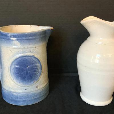 Pair Of Stoneware Jugs 