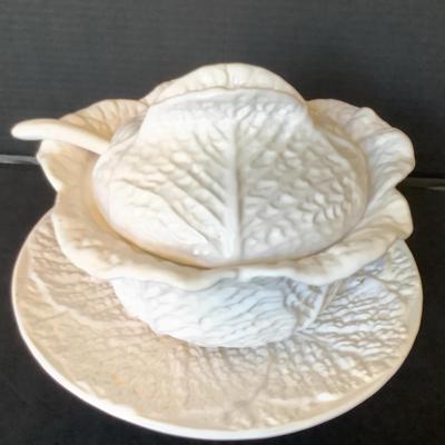 Cabbage Leaf Tureen & Platter