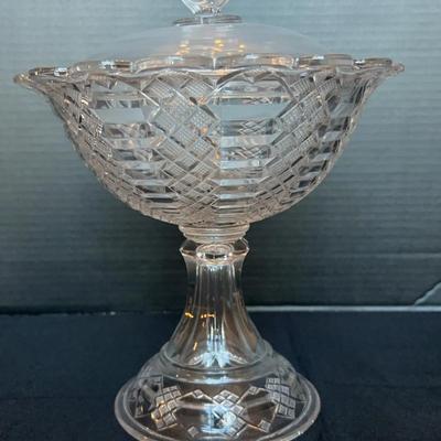 Antique Early American Pressed Glass (EAPG) Compote