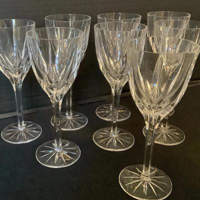 Mikasa White Wine Glasses (8)