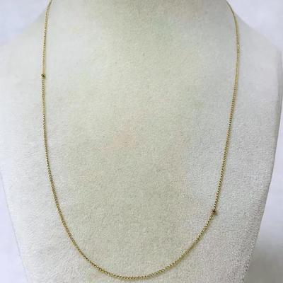 14K Gold Cable Link Necklace