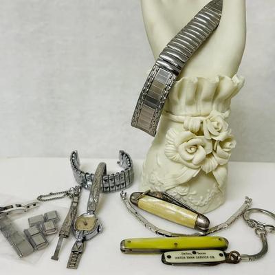 Watch Parts and Vintage Pocket Knives