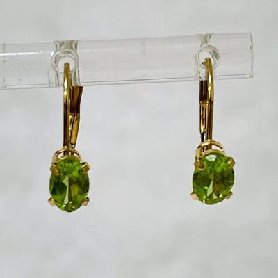 14K RGE Emerald Earrings