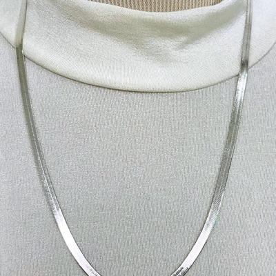 Italian Sterling Silver Herringbone Chain