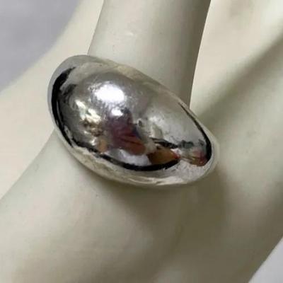 Sterling Silver Smooth Dome Ring