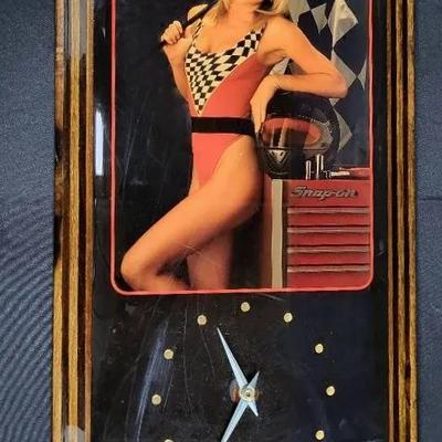 1980s Snap-On Tools Pin Up Wall Clock (WH8)