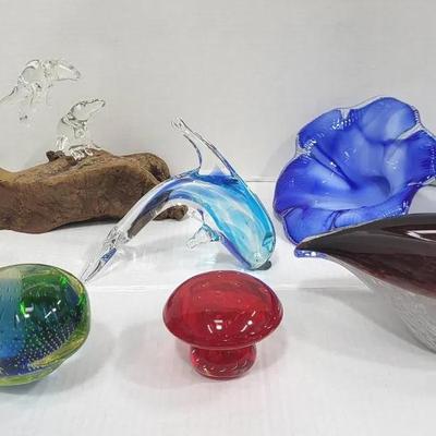 Large Art Glass Animals (WH9)