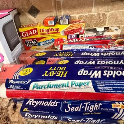 Kitchen Paper, Plastic, And Foil Paper 