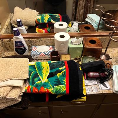 Large Collection Of Bathroom Supplies 