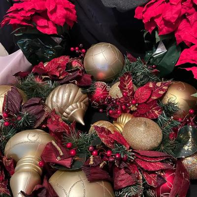 Faux Plants And Wreath