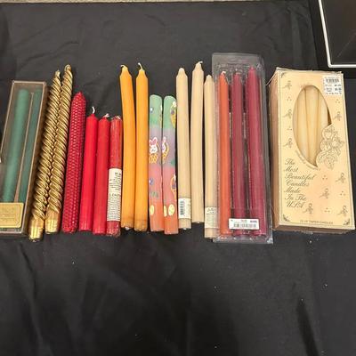 Unscented Colored Candle Assortment