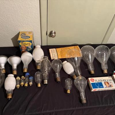 Large Collection Of Unique Vintage 1990s Lightbulbs