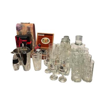 Barware & Glassware Lot