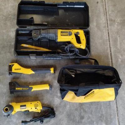 DeWalt Sawzall, 2 Staple Guns, & Radial Cutting Saw