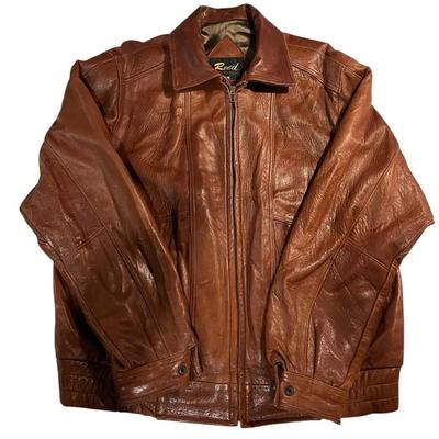 Vintage Men’s Reed Brown Leather Jacket XL XXL