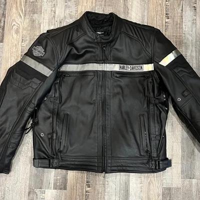 Men’s Cafe Style Heavyweight Leather Jacket 2XL