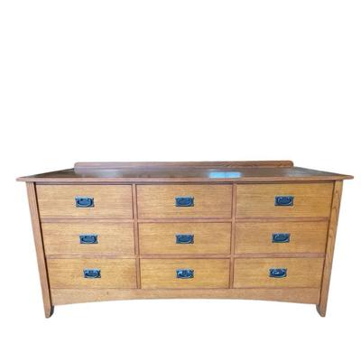 Craftsman Style Fairmont Designs Low Boy 9 Drawer Dresser
