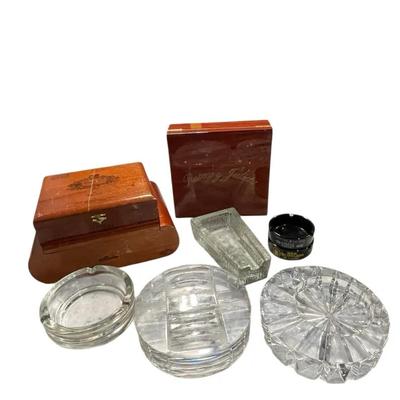 Cigar Boxes & Heavyweight Cigar Ashtrays 