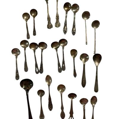 Vintage Salt Cellar Spoons