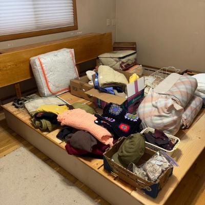 King, bed, headboard, and frame wood