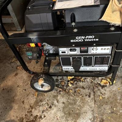 Top of the line 6000 W generator. New 12 hours. On meter 