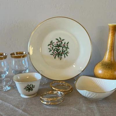 Lenox, Haeger Pottery Vase, Imperial Irish Mugs, And More