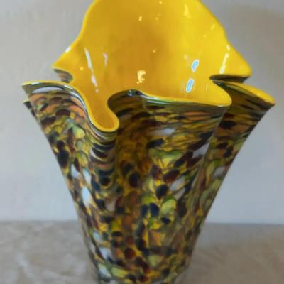 Murano Glass Multicolored Vase
