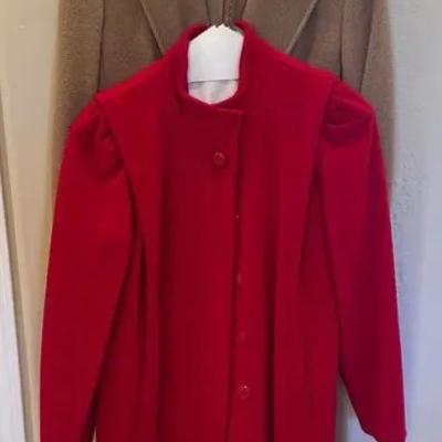 Vintage Stevens Forstmann (Brown), And Karen (Red)  Wool Coats
