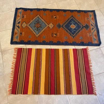 Two Colorful  Rugs 