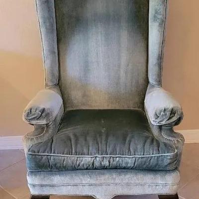 Vintage Ethan Allen Upholstered Chair Lot 1 
