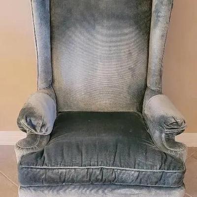 Vintage Ethan Allen Upholstered Chair Lot 2