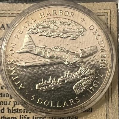 The Bombing of Pearl Harbor $3 Coin