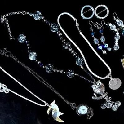 Bohemian Style Silvertone Jewelry 