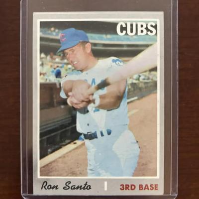 1970 Topps Baseball Card. Ron Santo - Chicago Cubs. High Number Card 670
