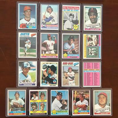 Vintage Topps Baseball Cards. Nolan Ryan, Robin Yount, Ted Williams, Tom Seaver, and More