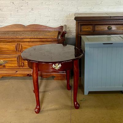 Project Furniture Pine Bench, Bar Server, Table And Hamper