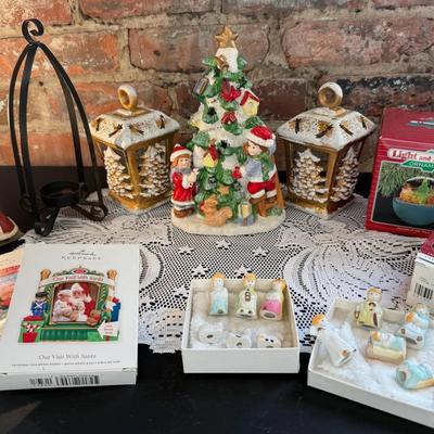 Christmas Tea Light Holders, Ornaments, Mini Bisque Nativity ++